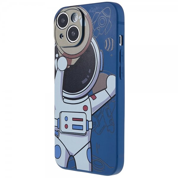 iPhone 14 Plus Deksel Astronaut Blå Grå