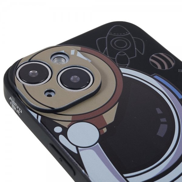 iPhone 14 Plus Deksel Astronaut Svart Grå