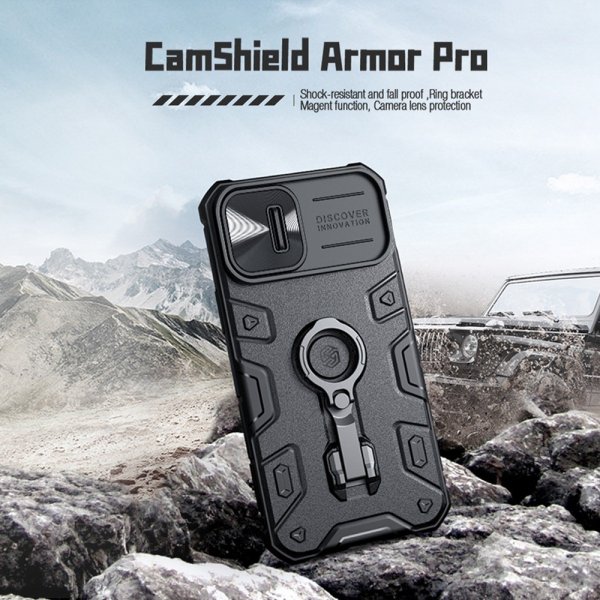 Nillkin iPhone 14 Plus Deksel CamShield Armor Pro MagSafe Svart