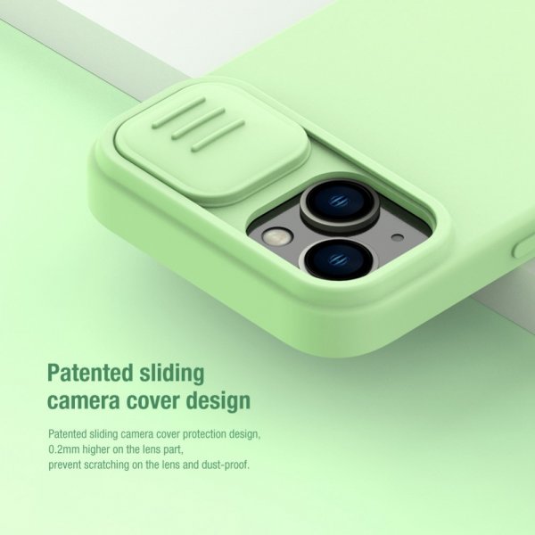 Nillkin iPhone 14 Plus Deksel CamShield Silky MagSafe Grønn