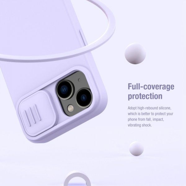 Nillkin iPhone 14 Plus Deksel CamShield Silky MagSafe Lilla