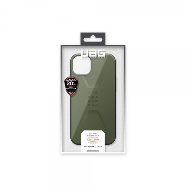 Urban Armor Gear (UAG) iPhone 14 Plus Deksel Civilian Olive