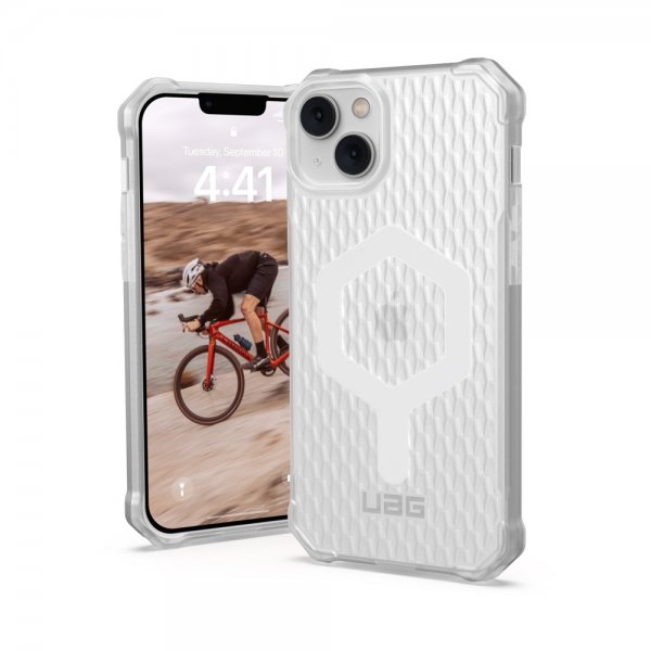 Urban Armor Gear (UAG) iPhone 14 Plus Deksel Essential Armor MagSafe Frosted Ice
