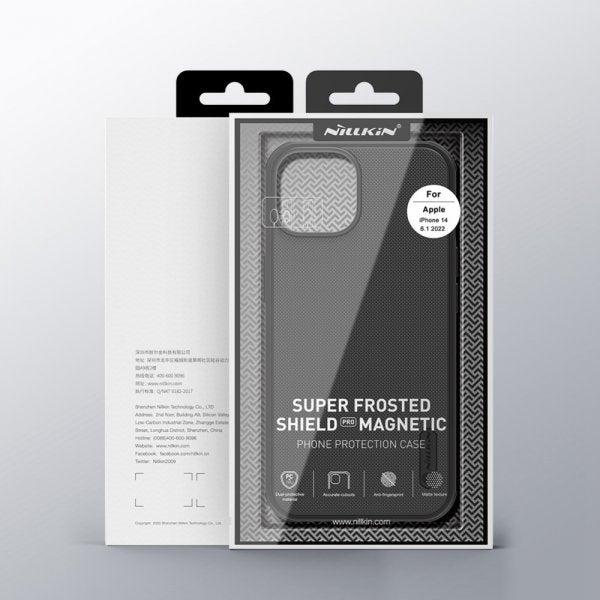 Nillkin iPhone 14 Plus Deksel Frosted Shield Pro MagSafe Blå