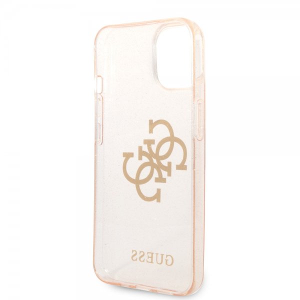 Guess iPhone 14 Plus Deksel Full Glitter Gull