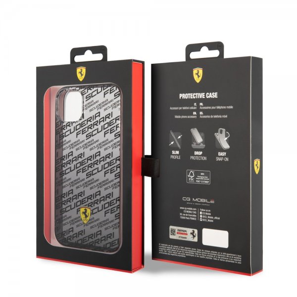 Ferrari iPhone 14 Plus Deksel Gradient Scuderia Svart