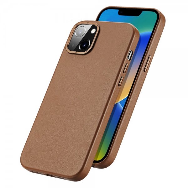 Dux Ducis iPhone 14 Plus Deksel Grit Series MagSafe Brun