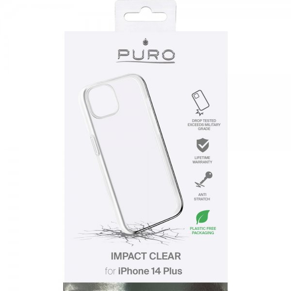 Puro iPhone 14 Plus Deksel Impact Clear Transparent