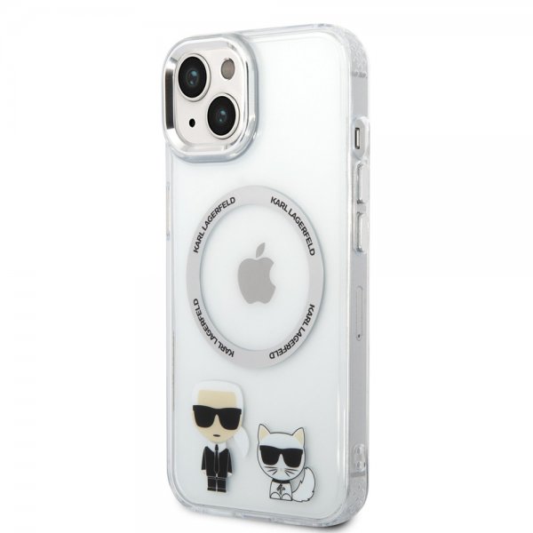 Karl Lagerfeld iPhone 14 Plus Deksel Karl & Choupette MagSafe Transparent