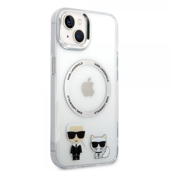 Karl Lagerfeld iPhone 14 Plus Deksel Karl & Choupette MagSafe Transparent