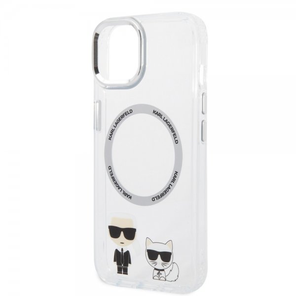 Karl Lagerfeld iPhone 14 Plus Deksel Karl & Choupette MagSafe Transparent