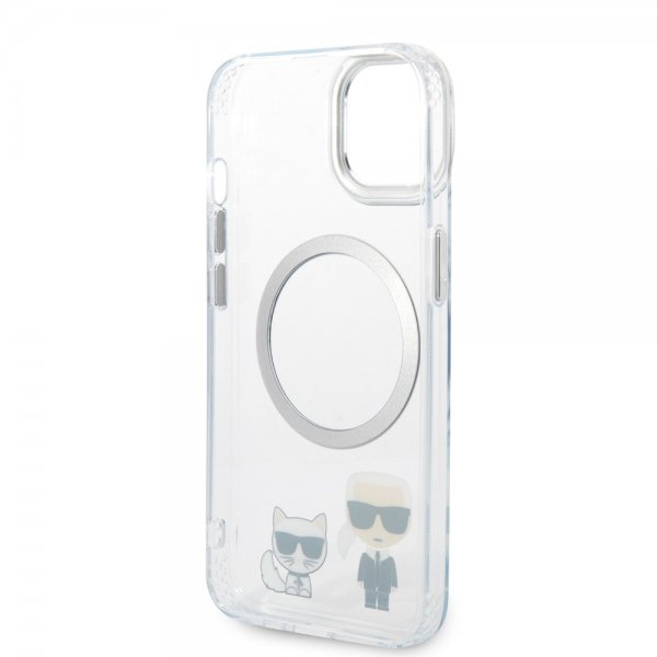 Karl Lagerfeld iPhone 14 Plus Deksel Karl & Choupette MagSafe Transparent