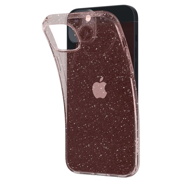 Spigen iPhone 14 Plus Deksel Liquid Crystal Glitter Rose Quartz