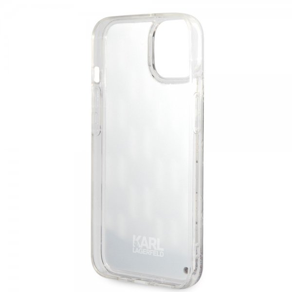 Karl Lagerfeld iPhone 14 Plus Deksel Liquid Glitter Monogram Svart