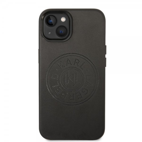 Karl Lagerfeld iPhone 14 Plus Deksel Logo Perforert Svart