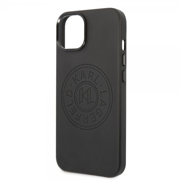 Karl Lagerfeld iPhone 14 Plus Deksel Logo Perforert Svart