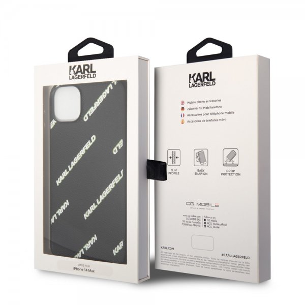 Karl Lagerfeld iPhone 14 Plus Deksel Logomania Svart