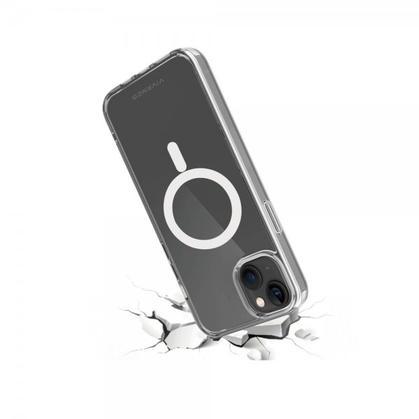 Vivanco iPhone 14 Plus Deksel Mag Steady Transparent
