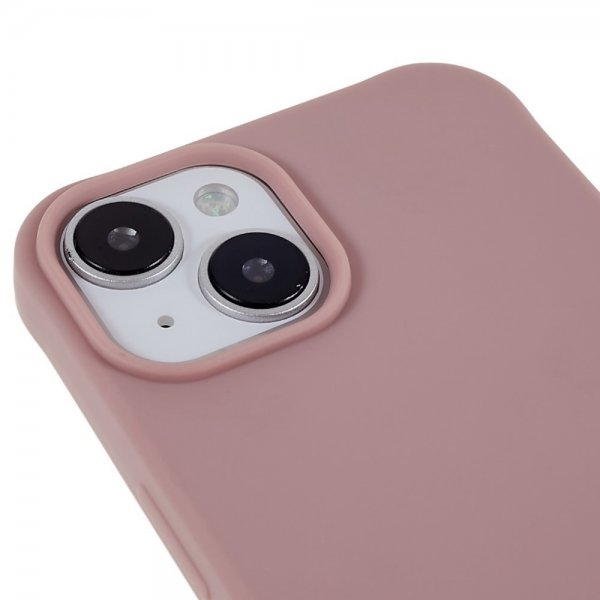 iPhone 14 Plus Deksel med Stropp Mørkerosa