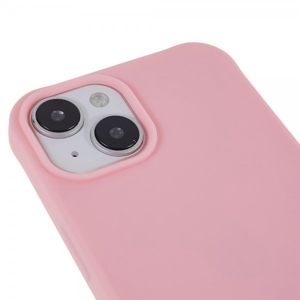 iPhone 14 Plus Deksel med Stropp Rosa