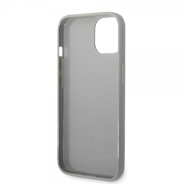 Karl Lagerfeld iPhone 14 Plus Deksel Monogram Iridescent Sølv