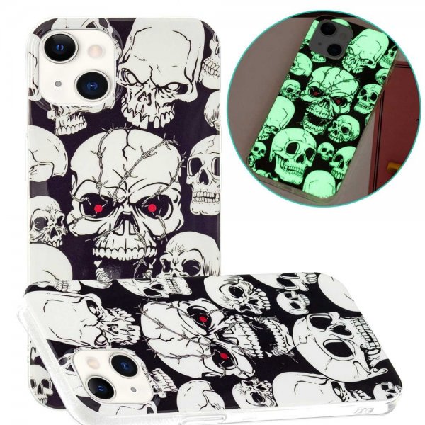 iPhone 14 Plus Deksel Motiv Hodeskaller