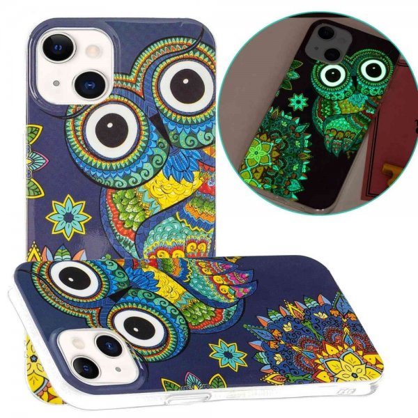 iPhone 14 Plus Deksel Motiv Fargerik Ugle