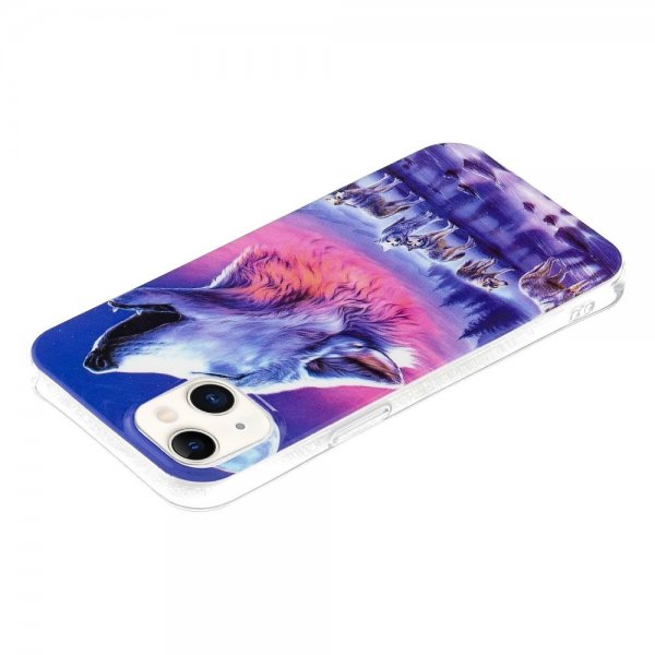 iPhone 14 Plus Deksel Motiv Hyler Ulv