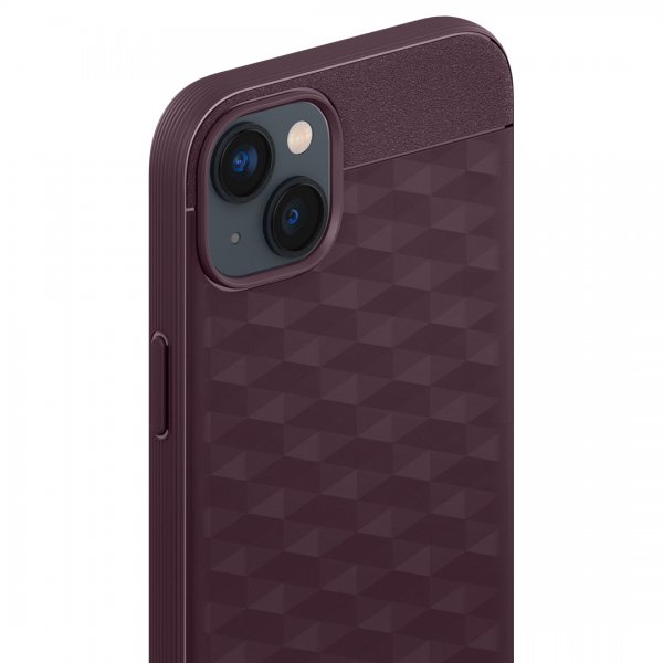 Caseology iPhone 14 Plus Deksel Parallax Mag Burgundy Bean