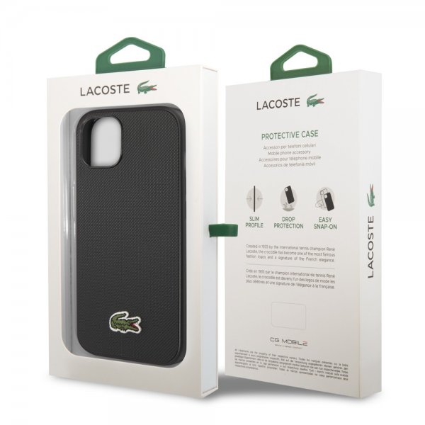 Lacoste iPhone 14 Plus Deksel Petit Pique Logo Svart