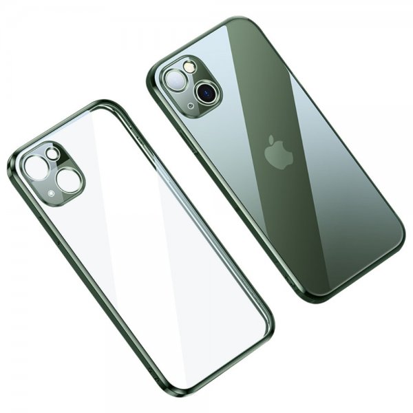 Sulada iPhone 14 Plus Deksel Belagt Kant Grønn