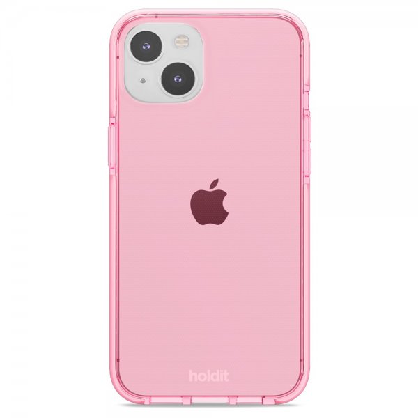 holdit iPhone 14 Plus Deksel Seethru Bright Pink