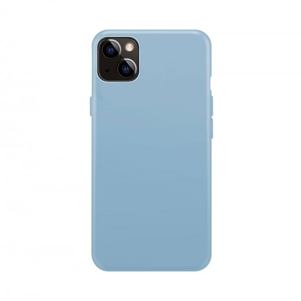 Xqisit iPhone 14 Plus Deksel Silicone Case Mørkeblå