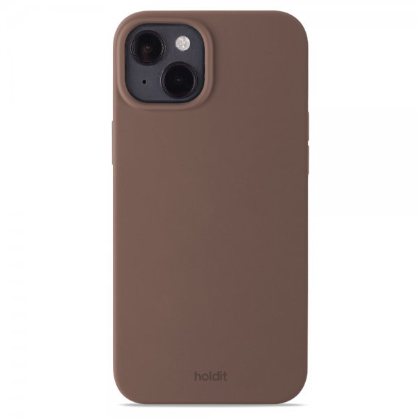 holdit iPhone 14 Plus Deksel Silikon Dark Brown
