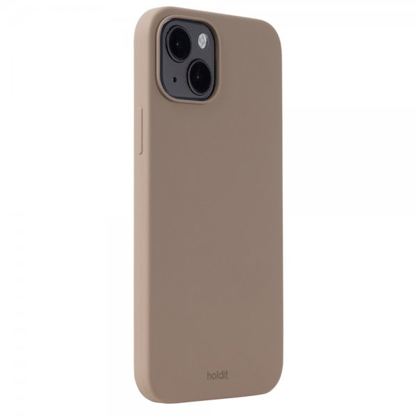 holdit iPhone 14 Plus Deksel Silikon Mocha Brown