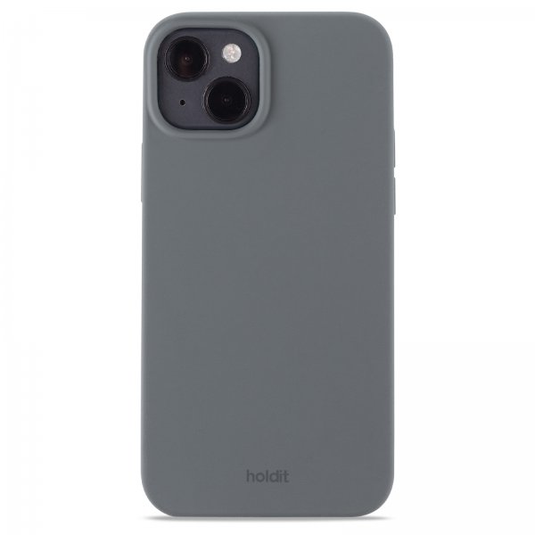 holdit iPhone 14 Plus Deksel Silikon Space Gray