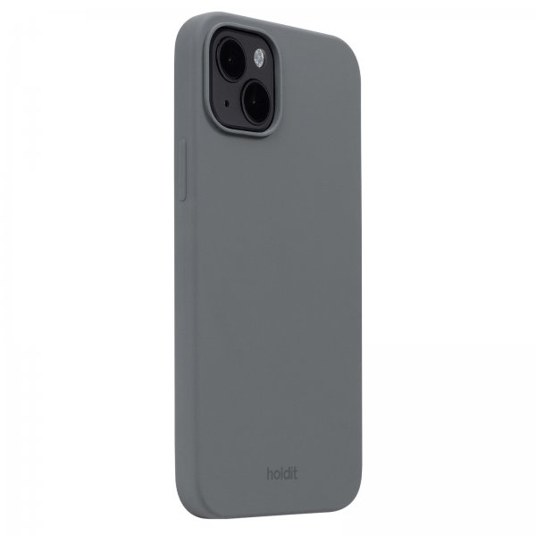 holdit iPhone 14 Plus Deksel Silikon Space Gray