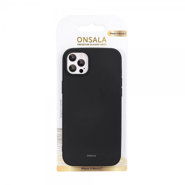 Onsala iPhone 14 Plus Deksel Silikon Svart