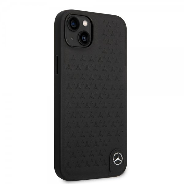 Mercedes Benz iPhone 14 Plus Deksel Star Pattern Svart