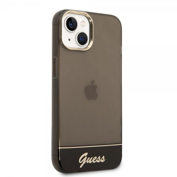 Guess iPhone 14 Plus Deksel Translucent Svart