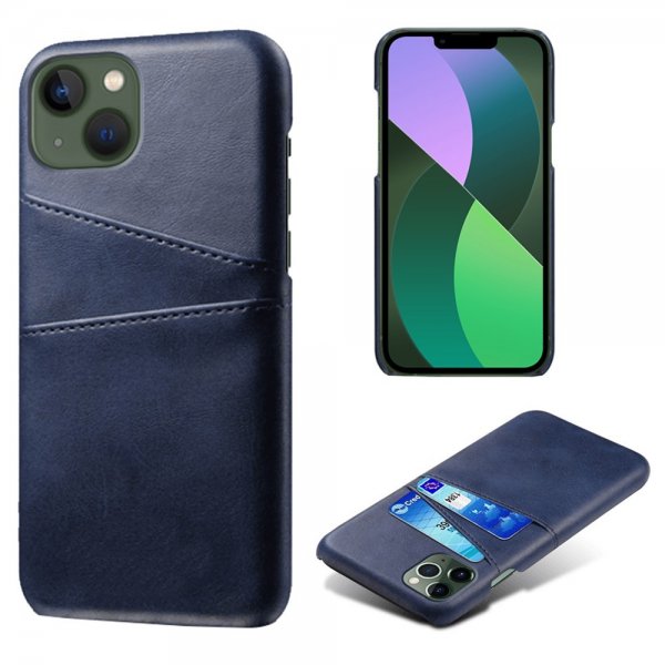 iPhone 14 Plus Deksel To Kortlommer Blå