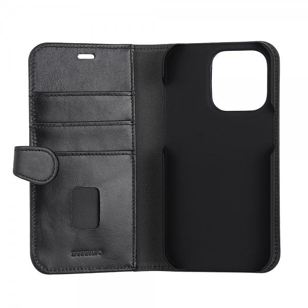 Buffalo iPhone 14 Pro Etui 2-in-1 Detachable Wallet Svart