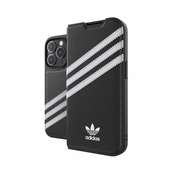 Adidas iPhone 14 Pro Etui 3 Stripes Booklet Case Svart Hvit