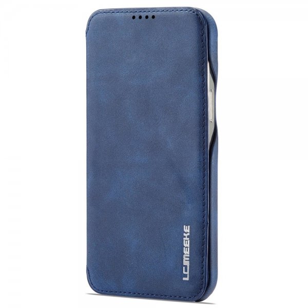 Lc.Imeeke iPhone 14 Pro Etui Flip Blå