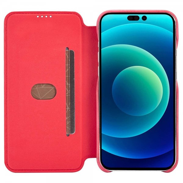 Lc.Imeeke iPhone 14 Pro Etui Flip Rød