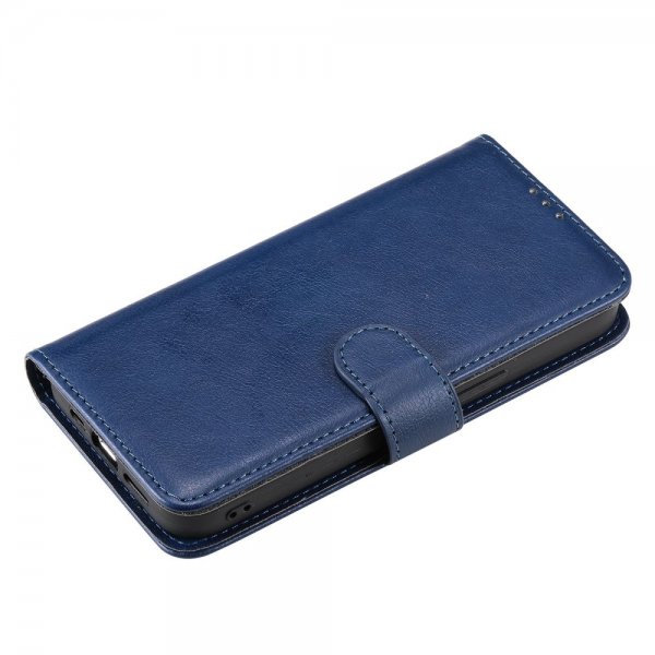 iPhone 14 Pro Etui Avtagbart Deksel KT Leather Series-3 Blå