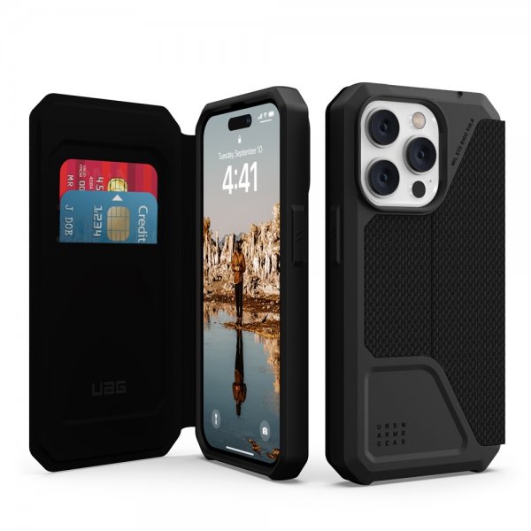 Urban Armor Gear (UAG) iPhone 14 Pro Etui Metropolis Kevlar Black