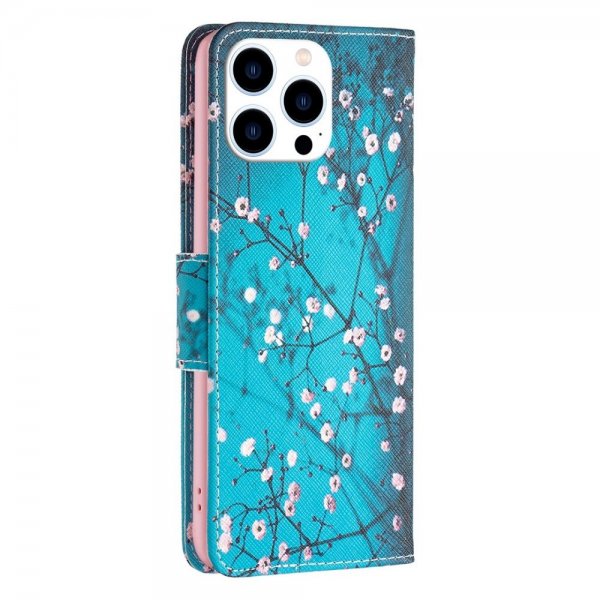 iPhone 14 Pro Etui Motiv Plomme blomstrer