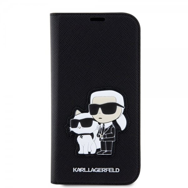 Karl Lagerfeld iPhone 14 Pro Etui NFT Saffiano Svart
