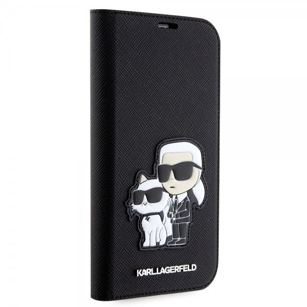 Karl Lagerfeld iPhone 14 Pro Etui NFT Saffiano Svart